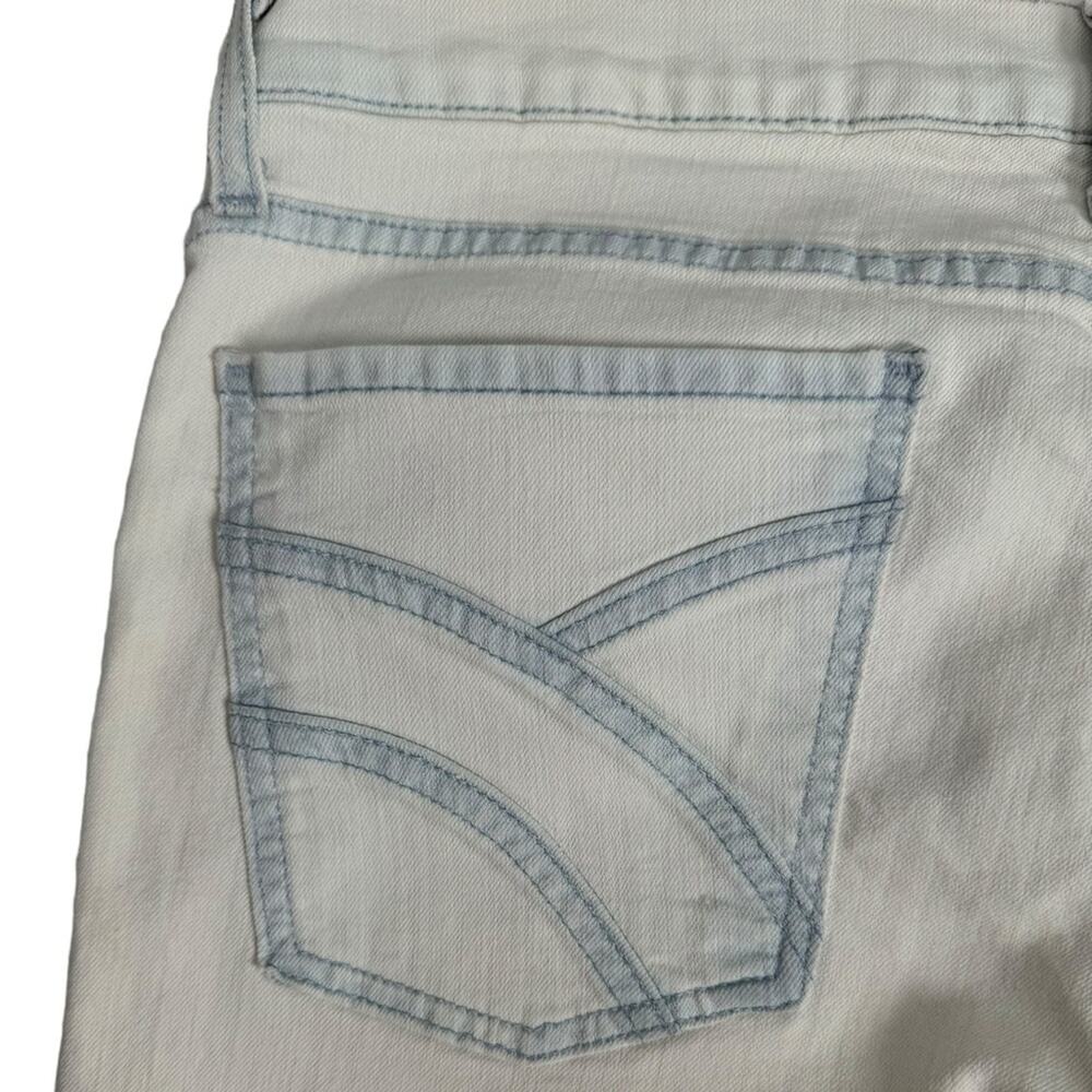 7 for All Mankind Low Rise Stretchy Straight Leg Summer Y2K Denim Pants Size 32 - Picture 9 of 13